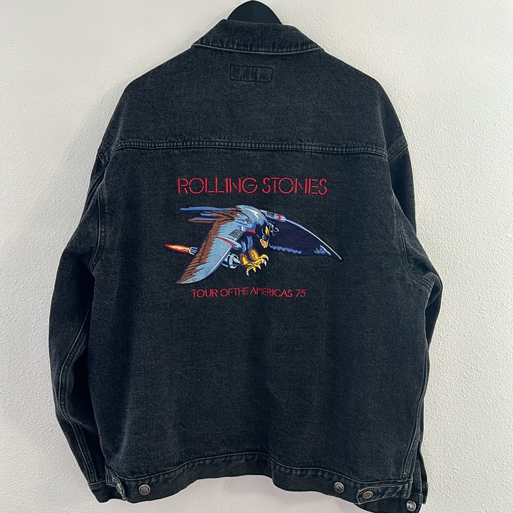 Rolling Stones embroidered jean jacket